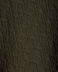 Short-Sleeve Buttoned-Down Textured Sweater with Shirt Collar
