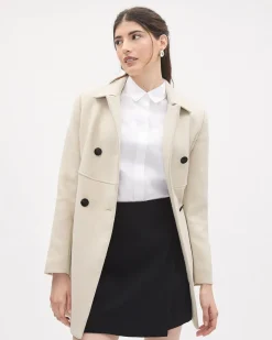 Short-Sleeve Buttoned-Down Poplin Blouse