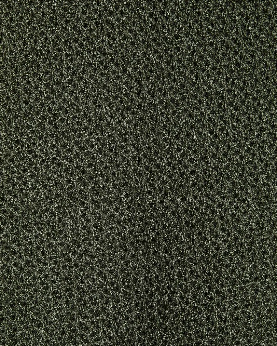 Short-Sleeve Cotton Polo with Fancy Stitches