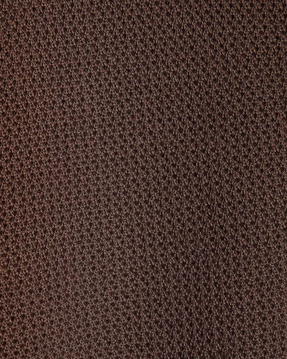 Short-Sleeve Cotton Polo with Fancy Stitches