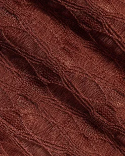 Short-Sleeve Crew-Neck Lace Top