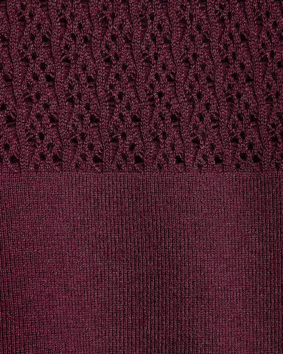 Short-Sleeve Crew-Neck Short Sweater