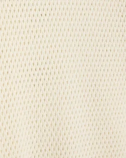 Short-Sleeve Crew-Neck Textured-Knit Sweater