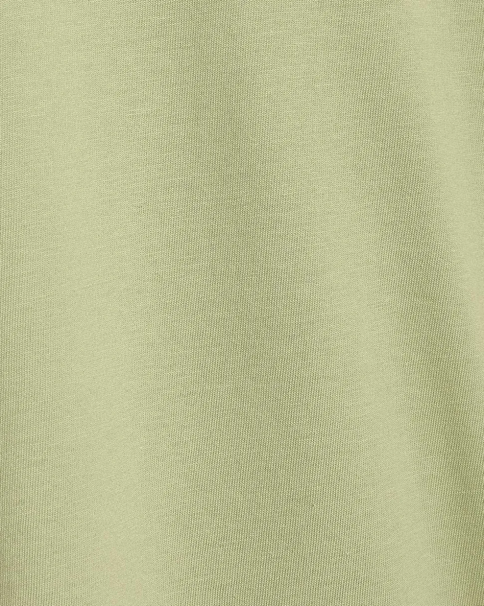 Short-Sleeve Crew-Neck Top with Embroideries