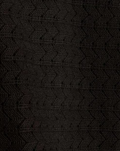 Short-Sleeve Crochet Shirt with Camp Collar