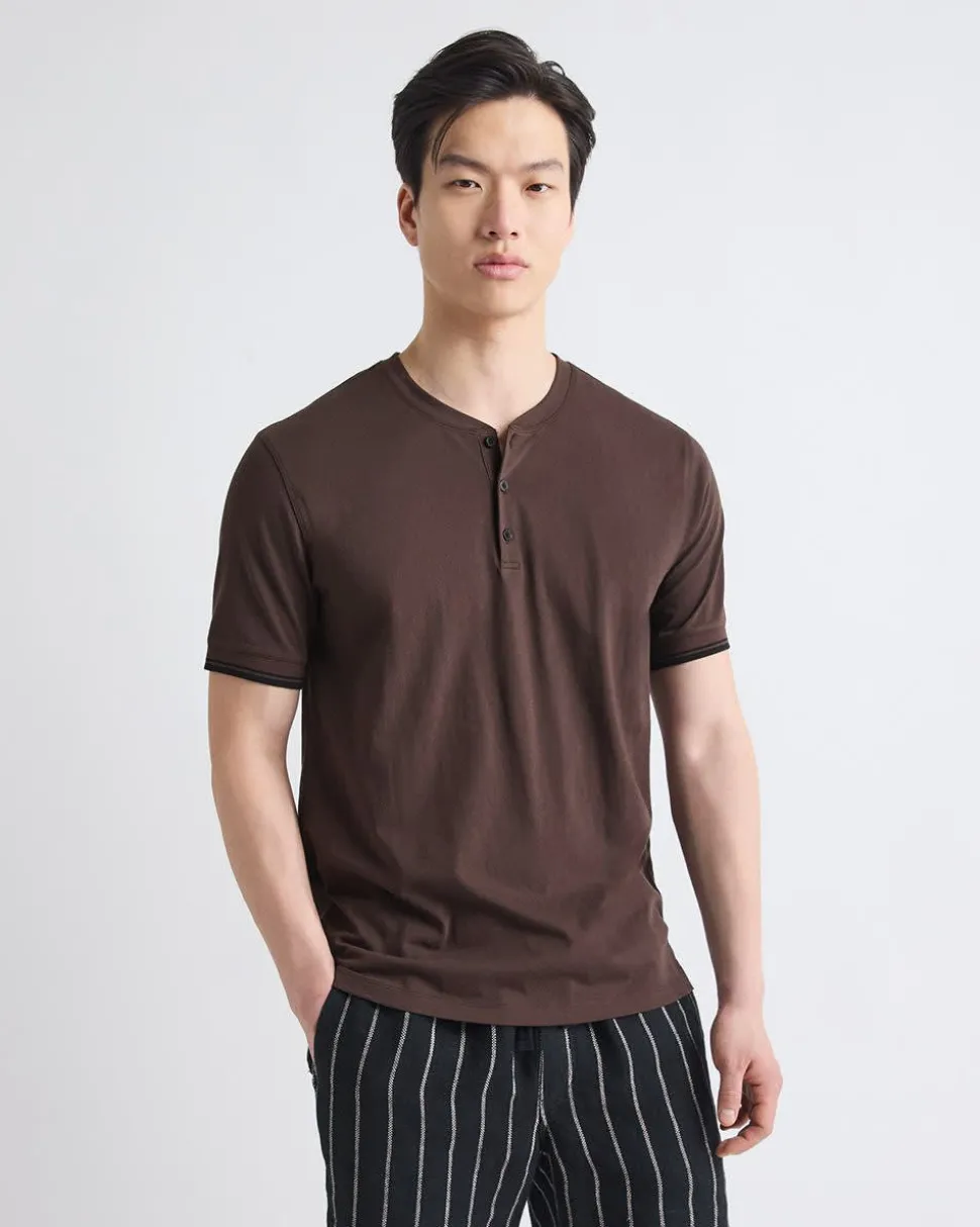 Short-Sleeve Henley T-Shirt