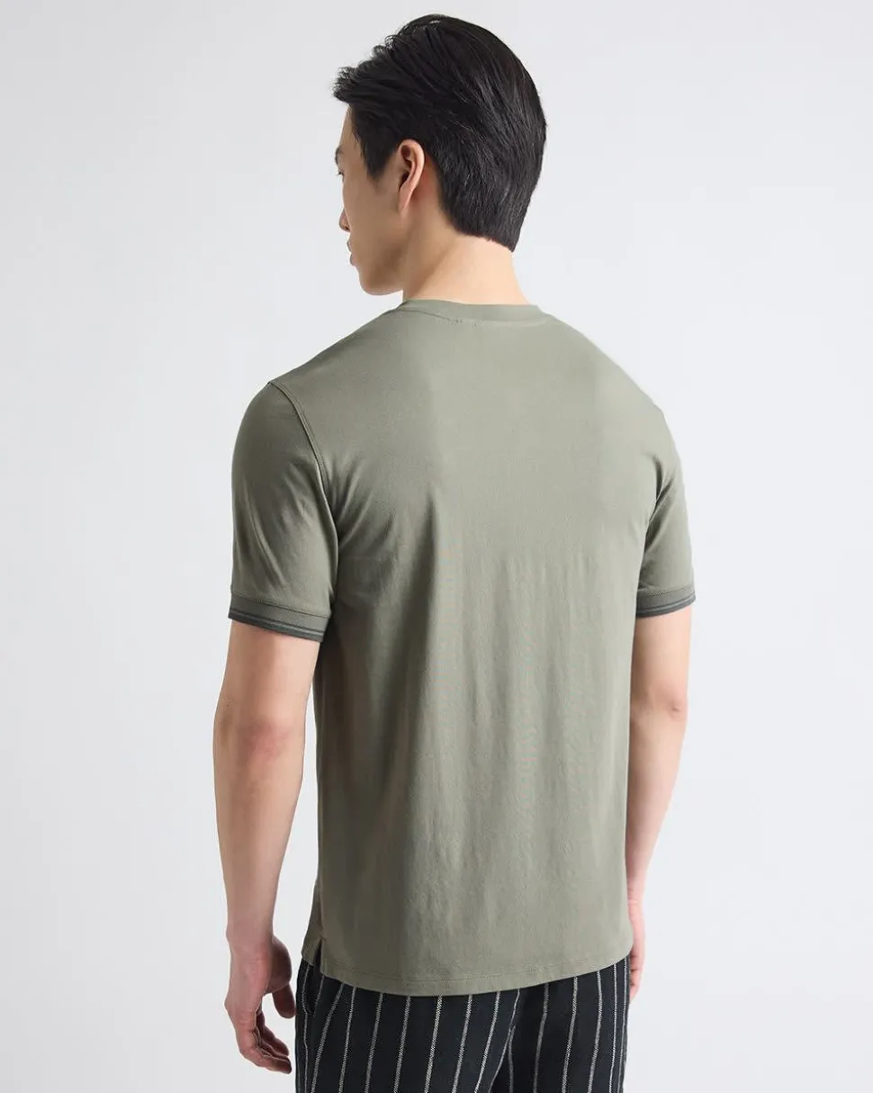 Short-Sleeve Henley T-Shirt