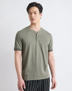 Short-Sleeve Henley T-Shirt