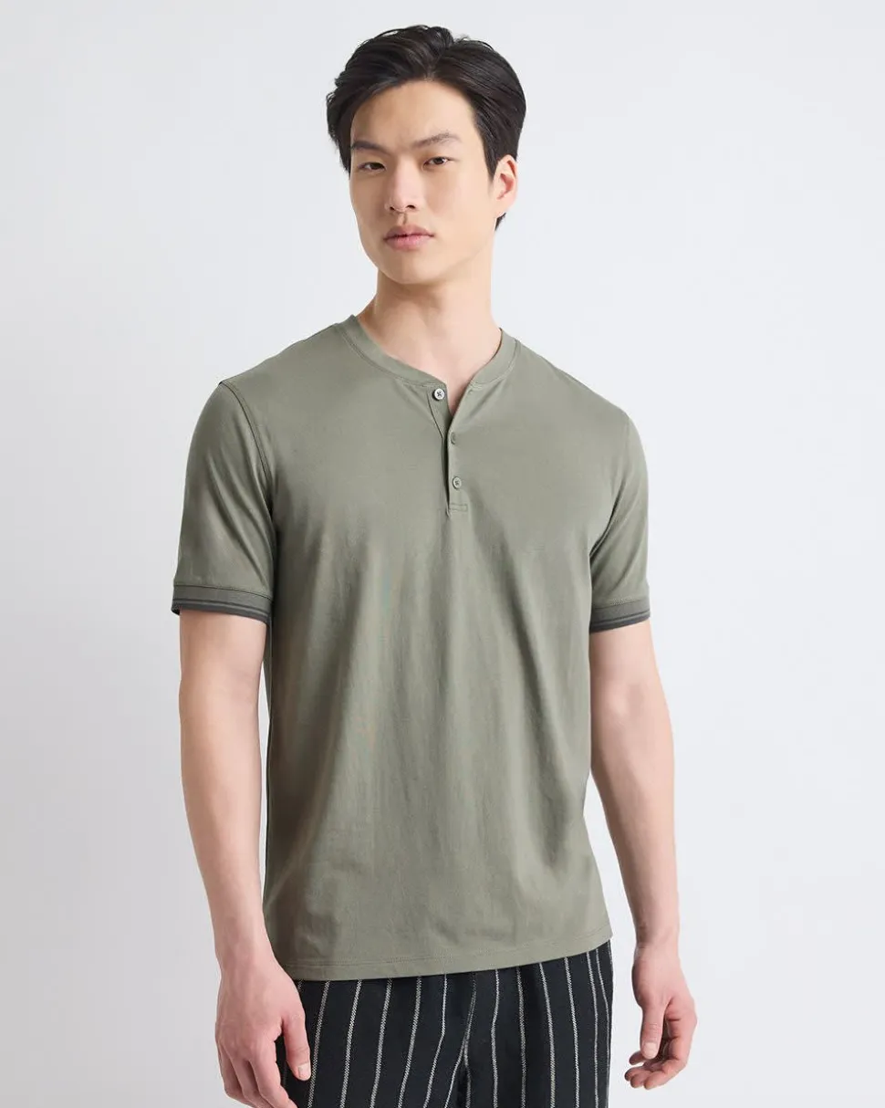 Short-Sleeve Henley T-Shirt
