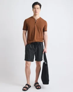 Short-Sleeve Henley T-Shirt