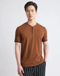 Short-Sleeve Henley T-Shirt