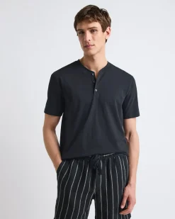 Short-Sleeve Henley T-Shirt