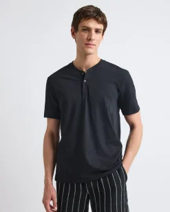 Short-Sleeve Henley T-Shirt