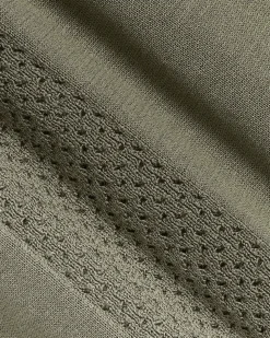 Short-Sleeve Johnny Sweater with Vertical Stripes