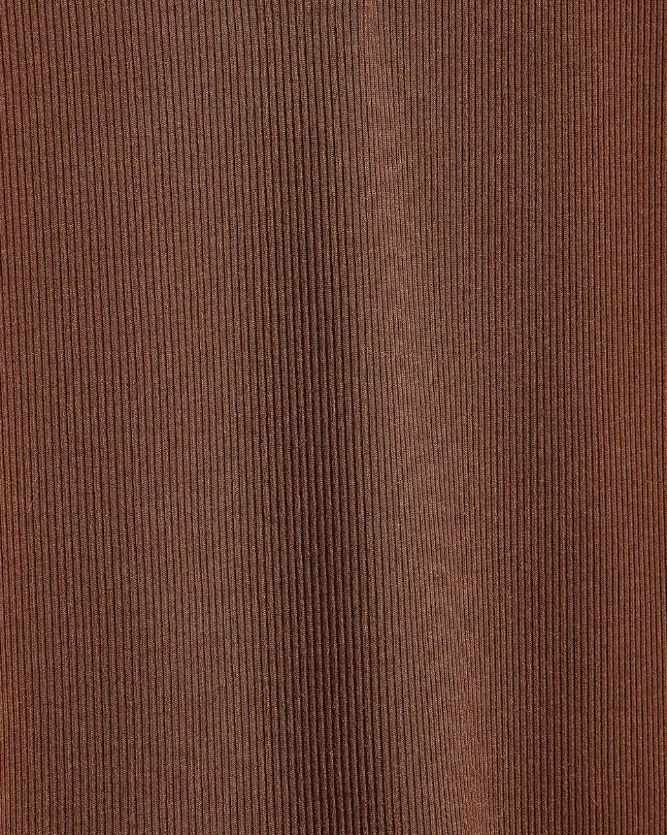 Short-Sleeve Ribbed Henley Top