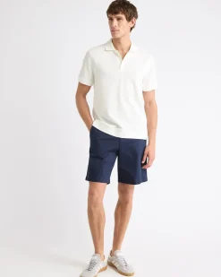 Short-Sleeve Ribbed Polo