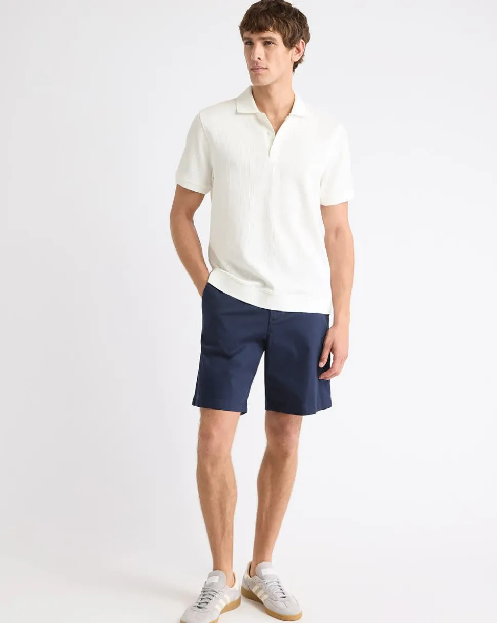 Short-Sleeve Ribbed Polo