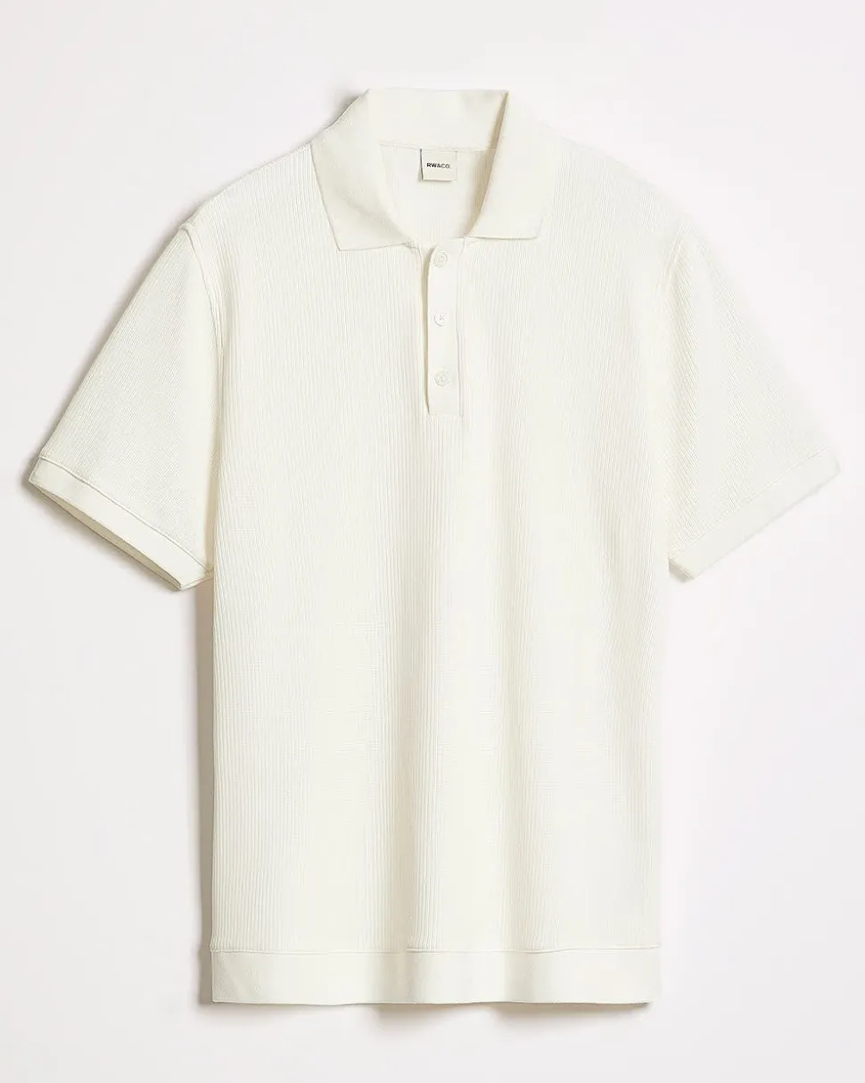 Short-Sleeve Ribbed Polo