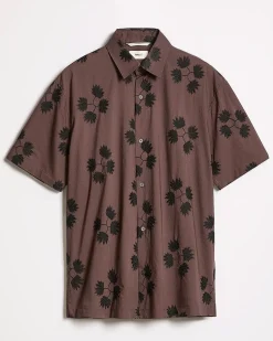 Short-Sleeve Shirt with Embroidered Details