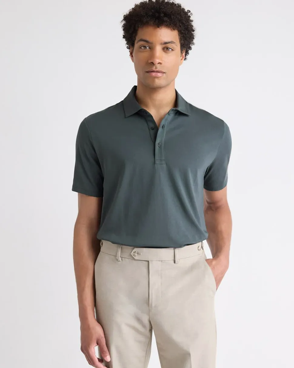 Short-Sleeve Supima (R) Cotton Polo