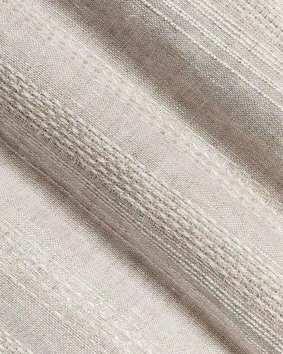Short-Sleeve Textured Shirt with Camp Collar