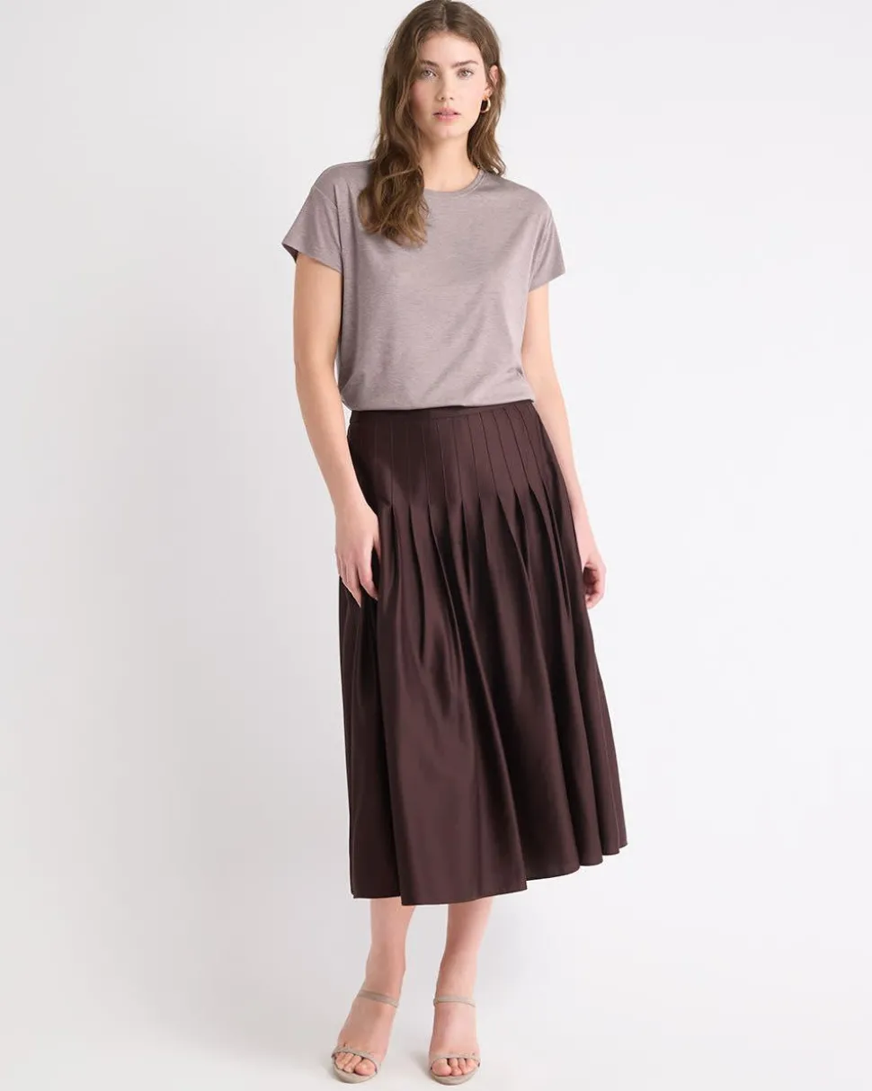 Silk-Blend Boxy Knit Top