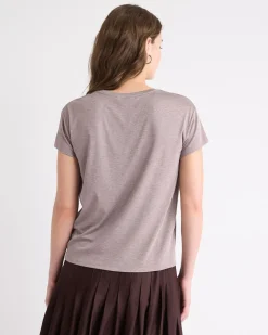 Silk-Blend Boxy Knit Top