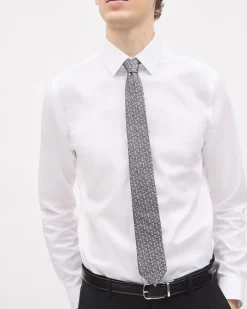 Skinny Tie with Micro Petals