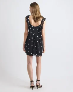 Sleeveless A-Line Cocktail Dress with Ruffles