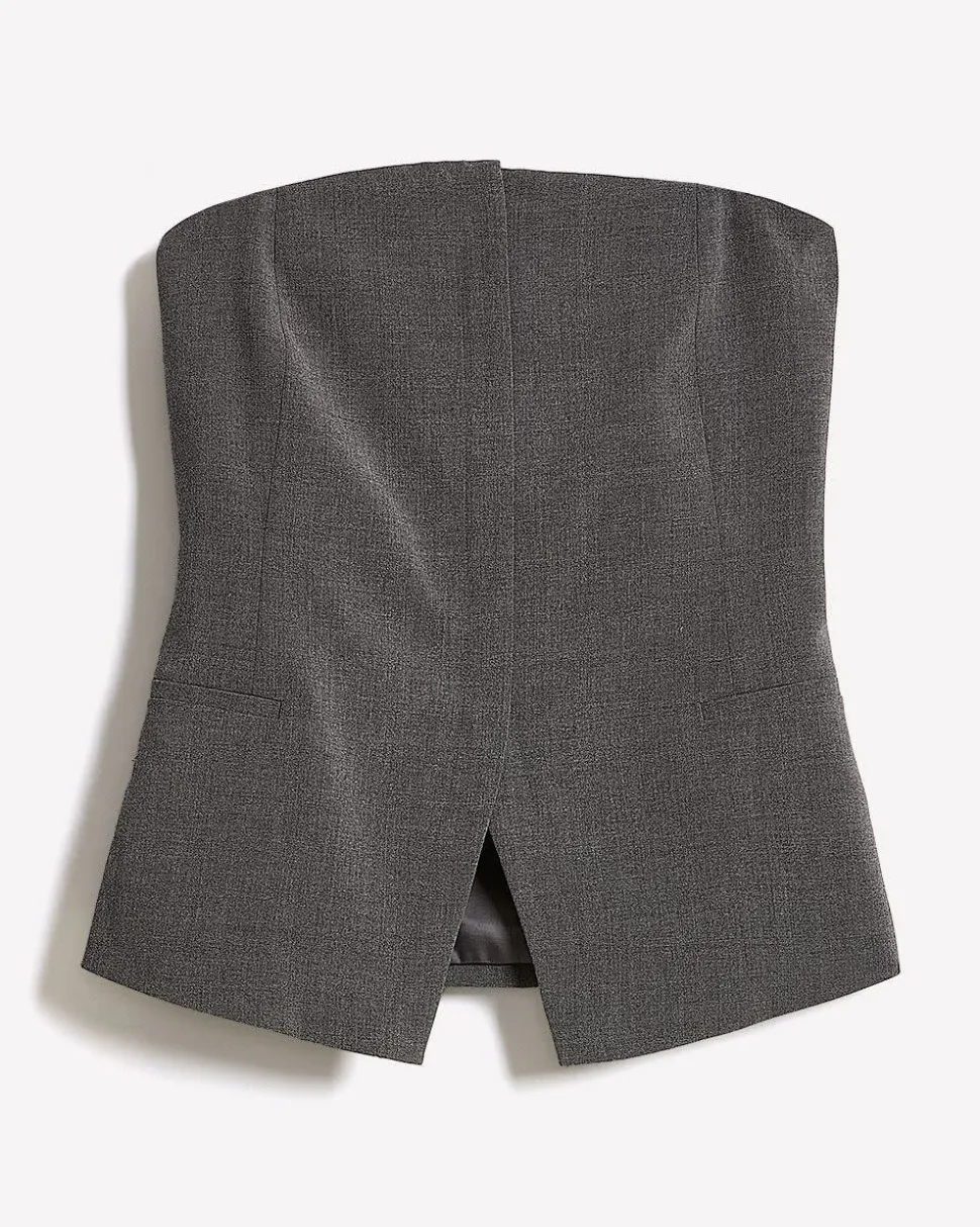 Sleeveless Bustier Blouse