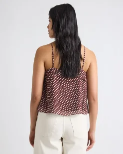 Sleeveless Crew-Neck Chiffon Blouse