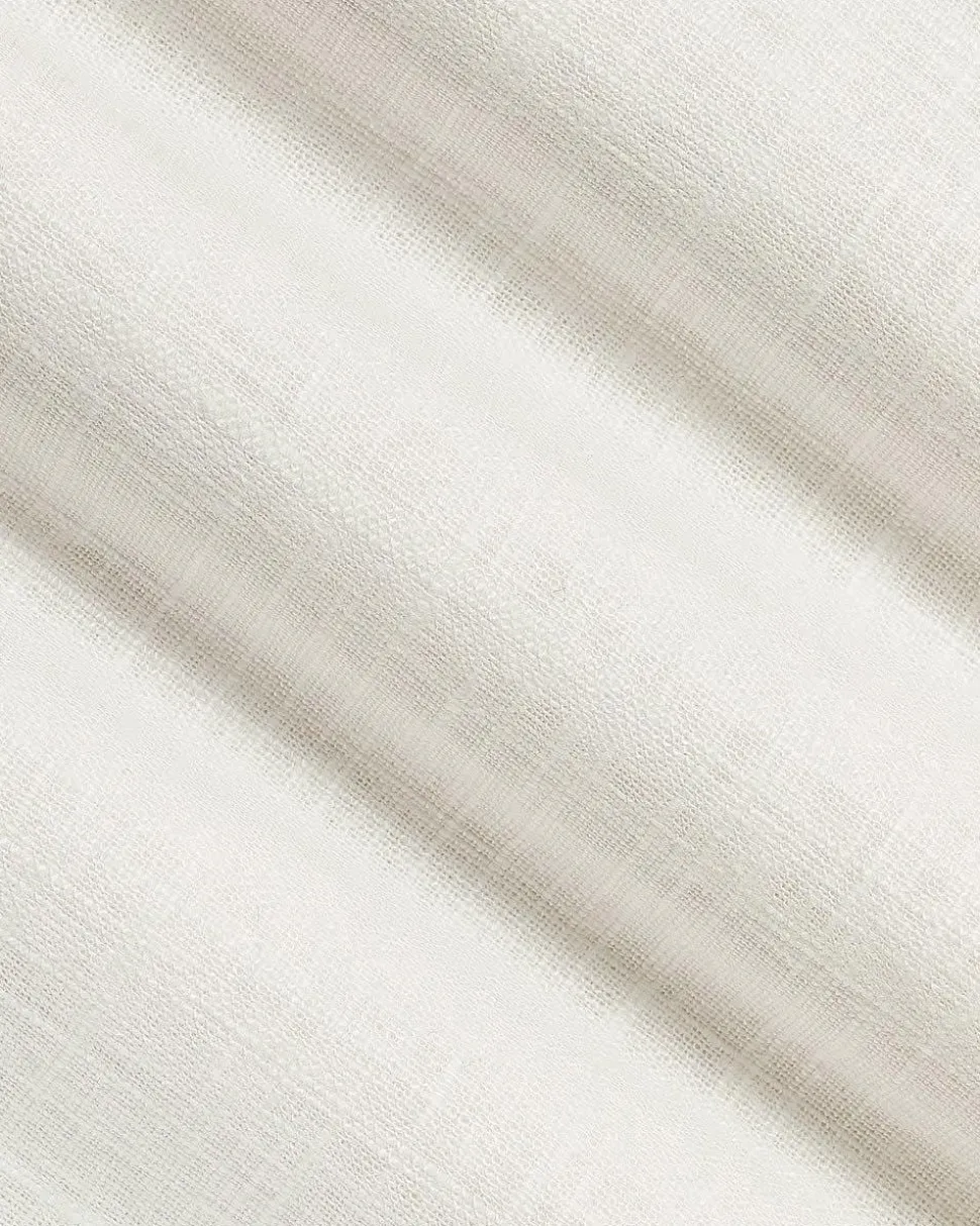 Sleeveless Halter-Neck Linen-Blend Mini Dress