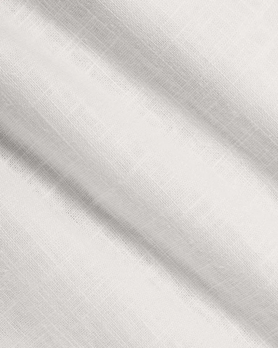 Sleeveless Halter-Neck Linen-Blend Midi Dress