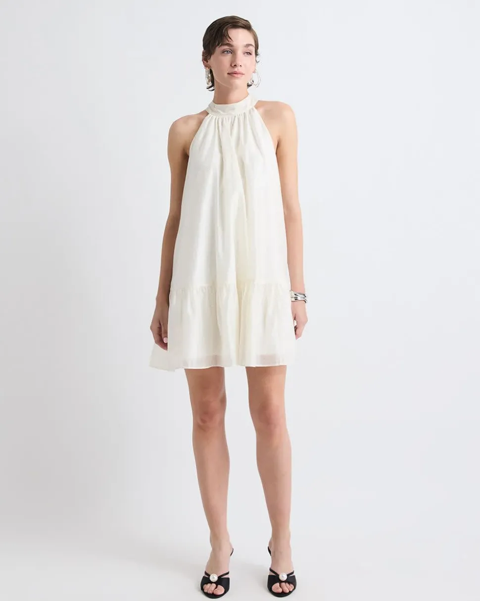 Sleeveless Halter-Neck Straight Cocktail Dress