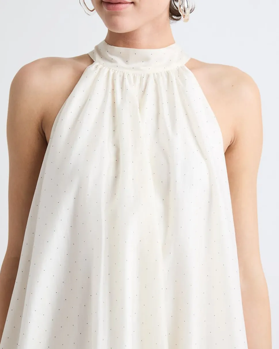 Sleeveless Halter-Neck Straight Cocktail Dress