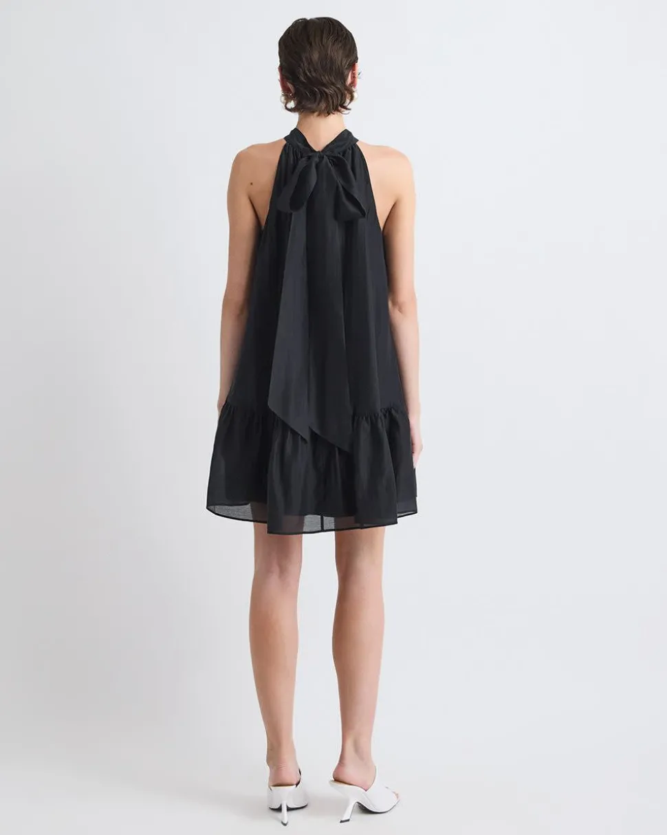 Sleeveless Halter-Neck Straight Cocktail Dress