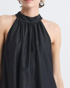 Sleeveless Halter-Neck Straight Cocktail Dress