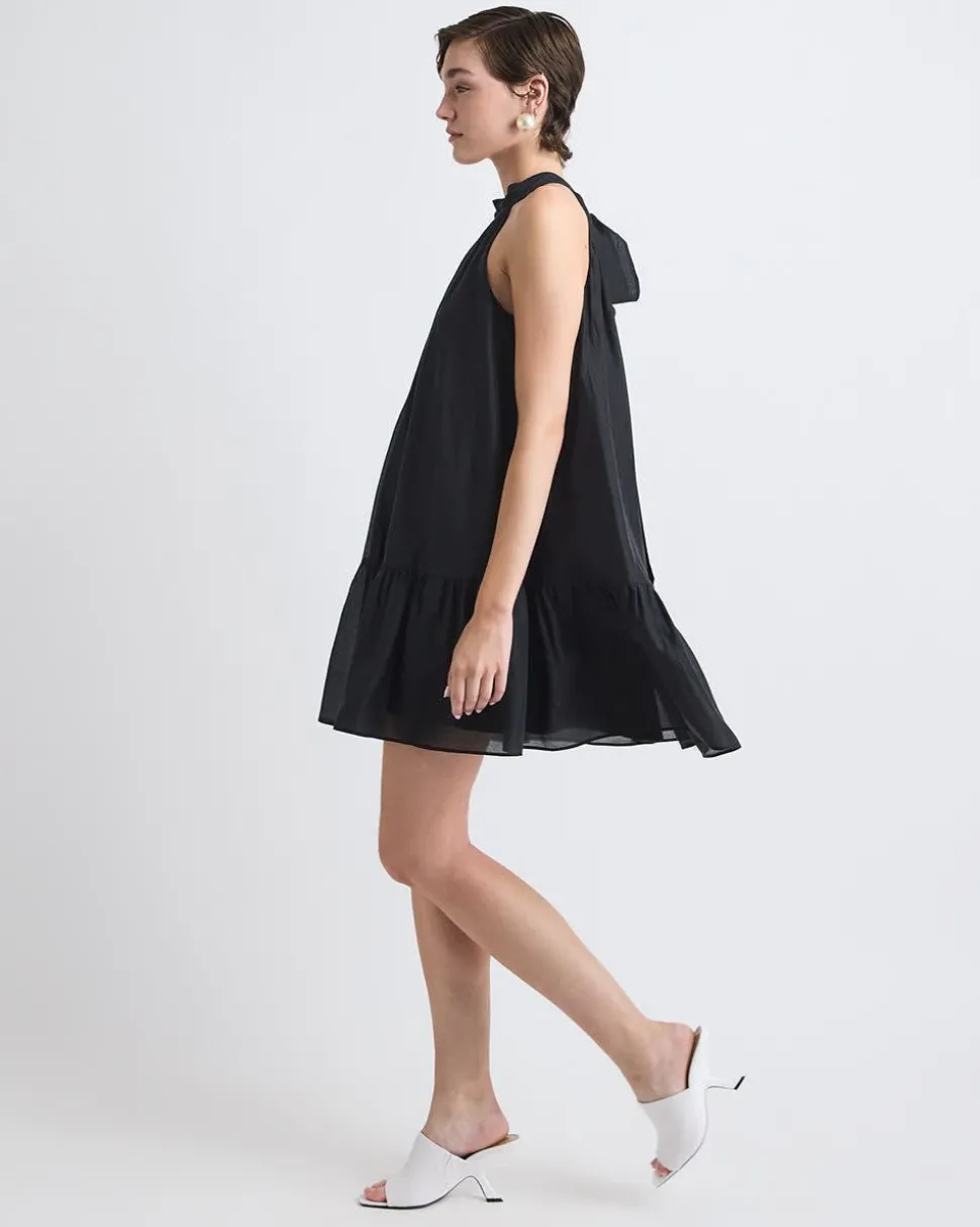 Sleeveless Halter-Neck Straight Cocktail Dress