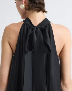 Sleeveless Halter-Neck Straight Cocktail Dress