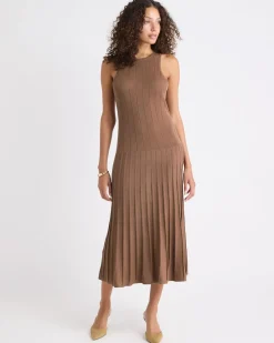 Sleeveless Midi Sweater Dress