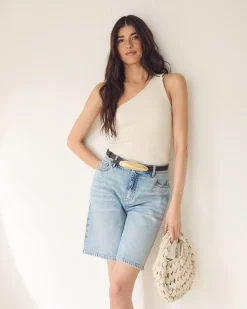 Sleeveless Off-The-Shoulder Top