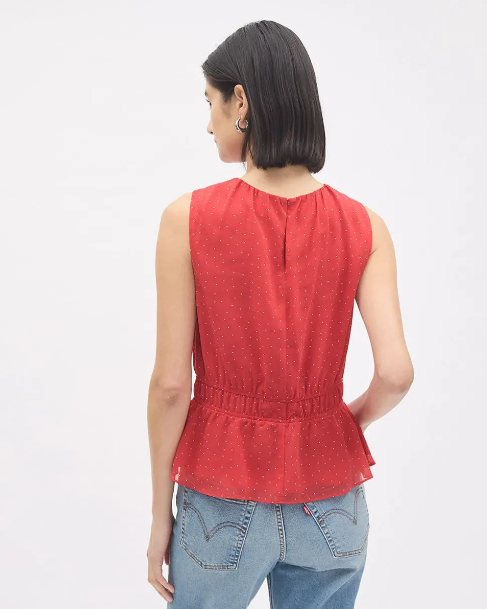 Sleeveless Peplum Blouse