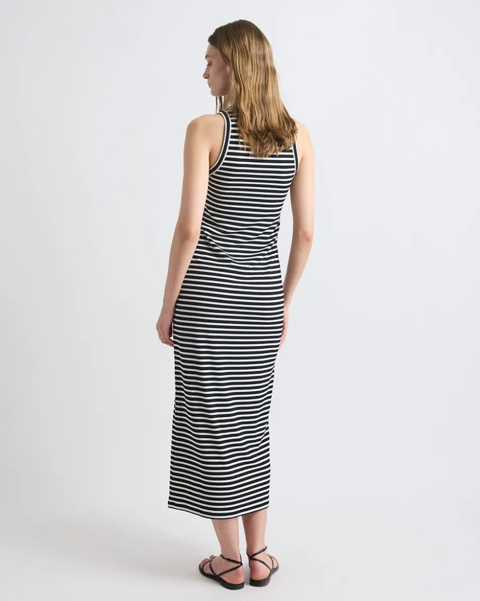 Sleeveless Ribbed Midi Dress