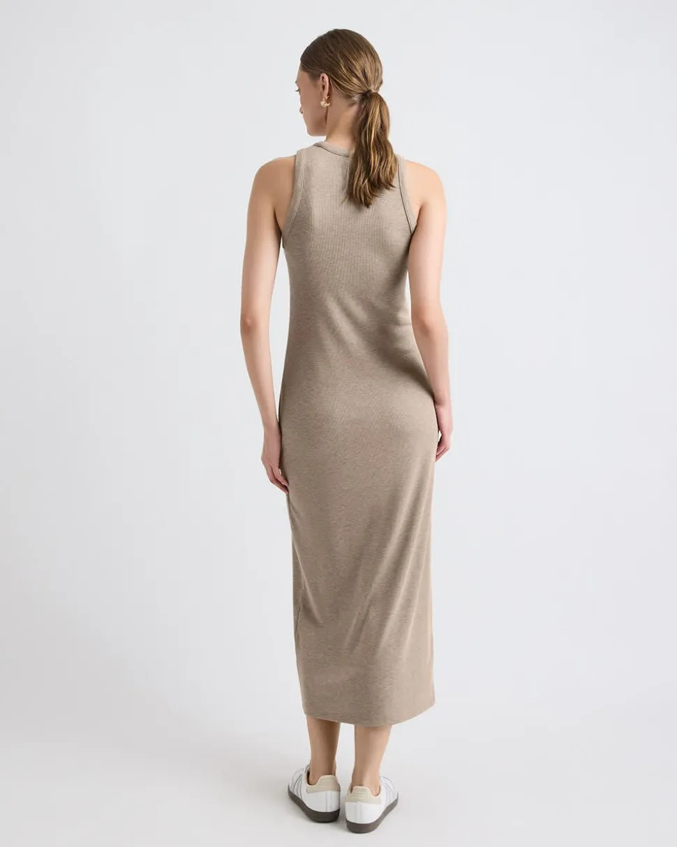 Sleeveless Ribbed Midi Dress