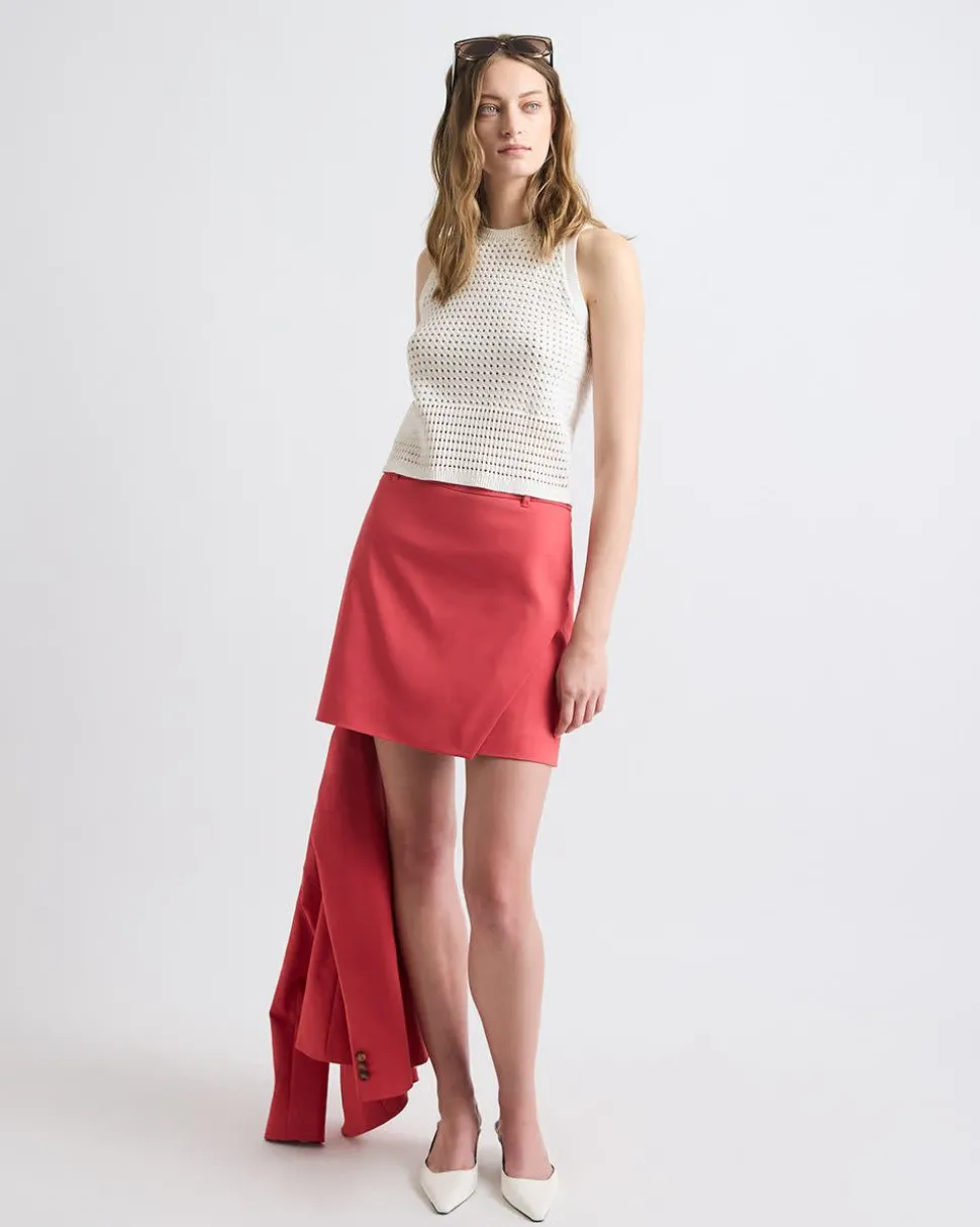 Sleeveless Short Crochet Sweater