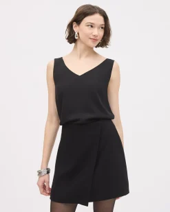 Sleeveless V-Neck Blouse