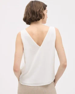 Sleeveless V-Neck Blouse