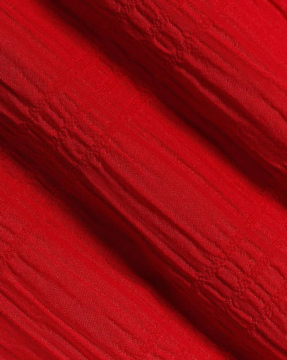 Sleeveless V-Neck Maxi Dress in Textured Jacquard
