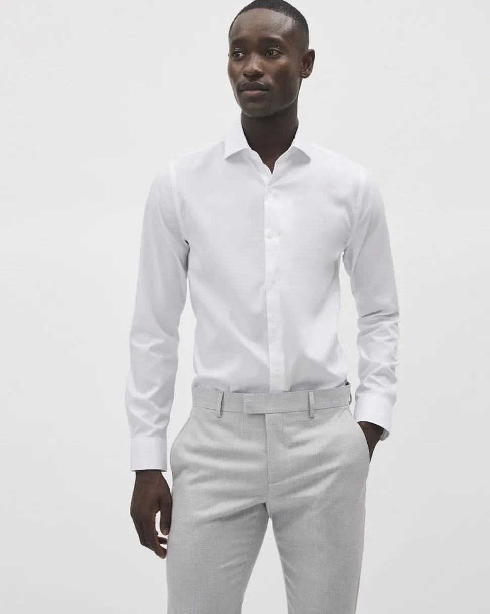 Slim fit Easy-care dress shirt - Wide spread collar
