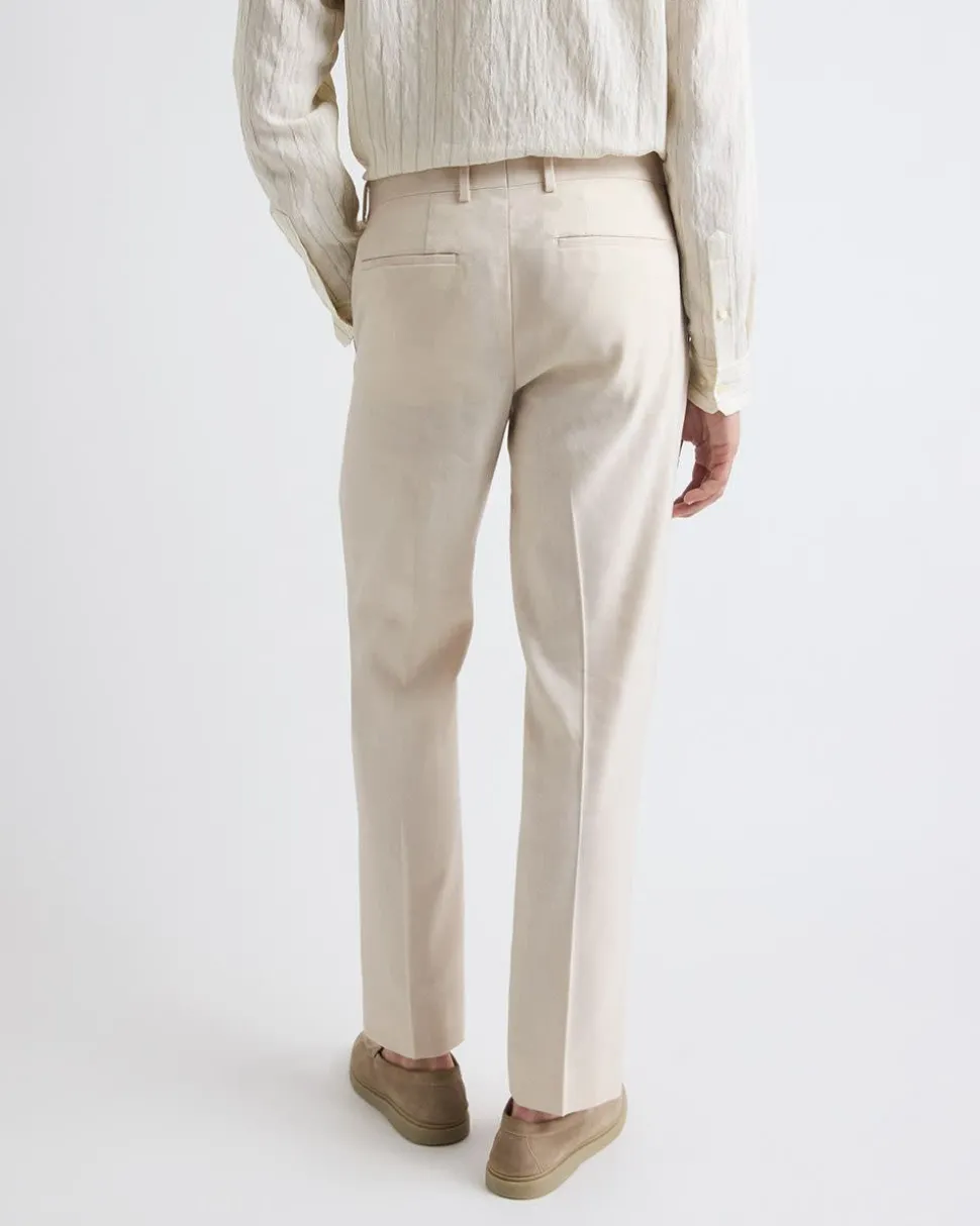 Slim Fit Stretch Linen Suit Pant